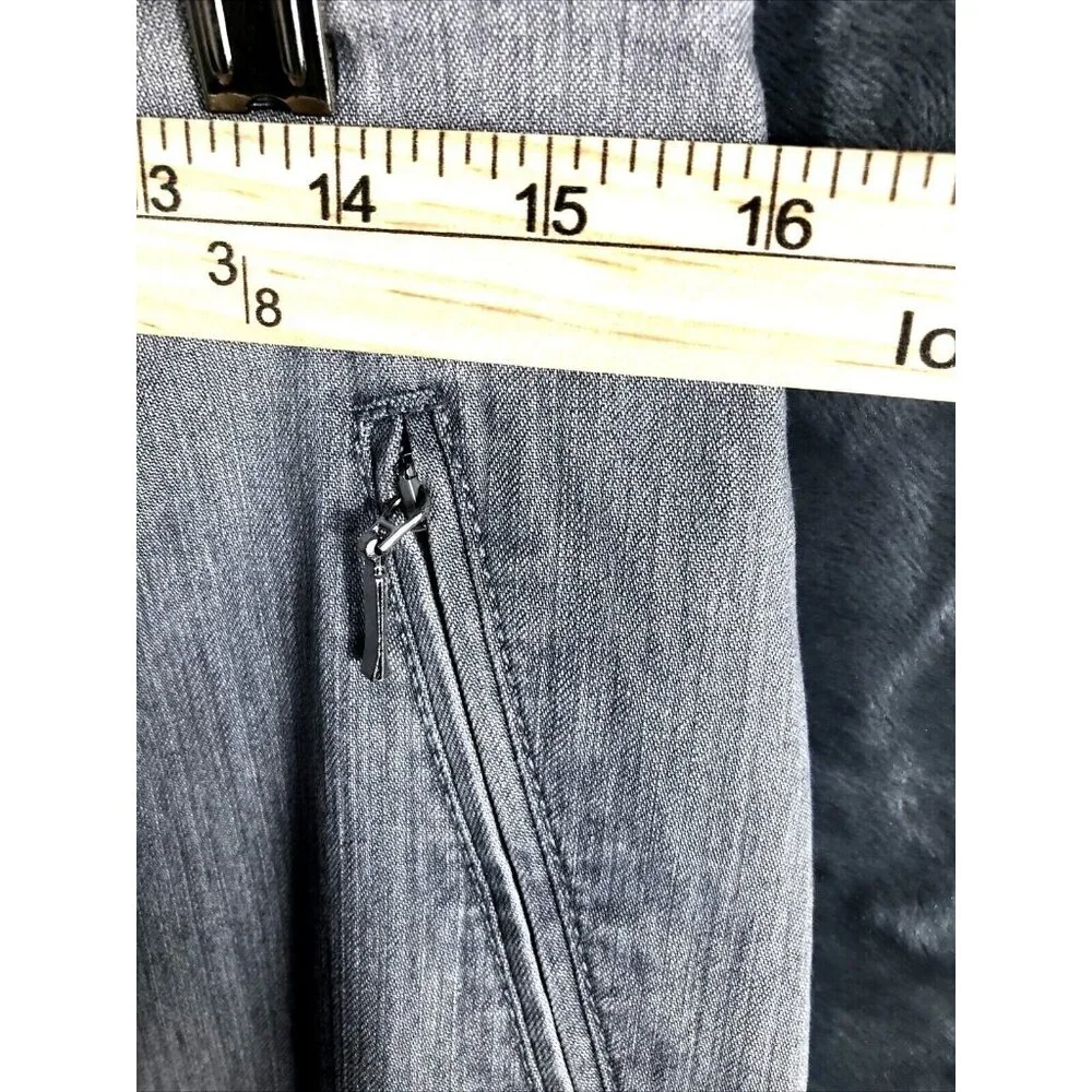 Jacky Vanilia Becky Woman's Gray Denim Trouser Pants Size 14 With Zip - Picture 7 of 16